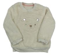 Smeatnová chlupatá mikina s medvídkem Nutmeg