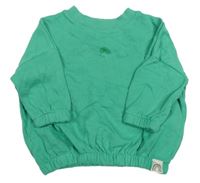 Zelená oversize mikina s duhou Next 