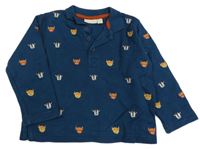 Petrolejová mikina so zvieratkami Jojo Maman Bébé