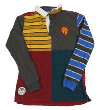 Barevné kostkovano-pruhované polo triko Harry Potter M&S