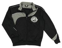 Čierno-sivá prepínaci mikina s nápisom Jako