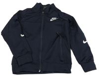 Tmavomodrá propínací sportovní mikina s logem Nike
