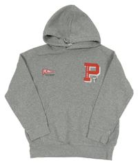 Sivá melírovaná mikina so Snoopym a kapucňou H&M