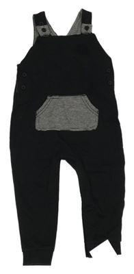 Nové - Černé laclové tepláky s klokankou George 