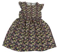 Tmavosivé kvietkovane šaty Stop+Go