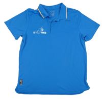 Modré tenisové polo tričko s logom Decathlon