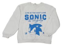Biela mikina so Sonicem H&M