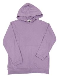 Levandulová mikina s klokankou a kapucňou H&M
