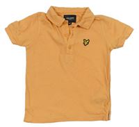 Oranžové polo tričko s nášivkou LYLE&SCOTT