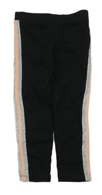 Čierne teplákové legíny s pruhmi LC WaIKIKI