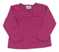 Malinové triko s mašličkou 