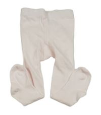 Světlerůžové punčocháče s volánky s madeirou H&M