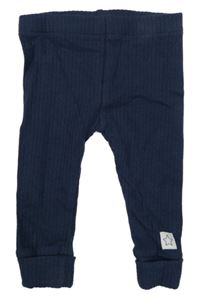 Tmavomodré žebrované tepláky s hvězdičkou F&F