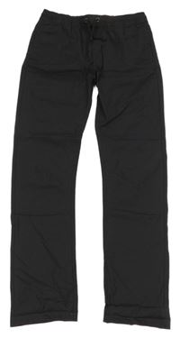 Černé plátěné kalhoty M&S