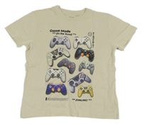 Smetanové tričko s ovladači Next