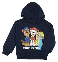 Nové - tmavomodrá mikina s PAW PATROL a kapucí PRIMARK