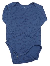 Tmavomodré body s auty H&M