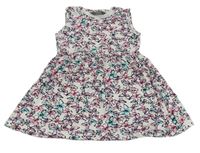 Biele bavlnené šaty s motýlikmi Primark