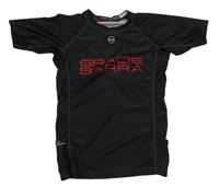 Černé sportovní funkční tričko s logem Gracie Barra 