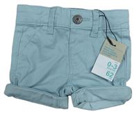 Svetlomodré plátenné chino kraťasy Primark