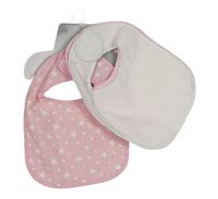 3x bryndák - růžový s hvězdami + růžový + bílý Matalan