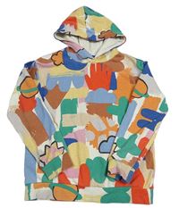 Farebná vzorovaná mikina s kapucňou H&M