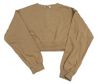 Hnedá crop mikina zn. H&M