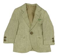 Béžové melírované slavnostní sako