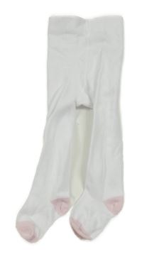 Bílé punčocháče Nutmeg