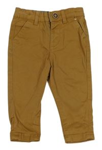 Hnedé plátenné chino nohavice Denim Co.