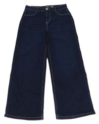 Tmavomodré široké rifle C&A