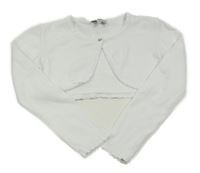 Biele svetrové bolerko