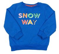 Modrá mikina s nápisom George