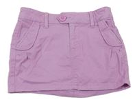 Lila plátenná chino sukňa Benetton