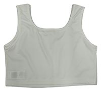 Biely crop top Shein