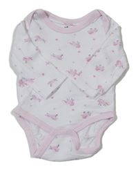 Bílé body s jednorožci a srdíčky So Cute