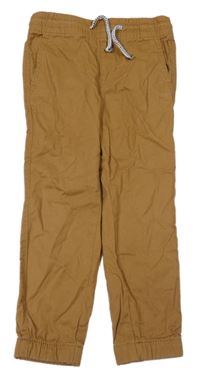 Hnedé ľahké jogger cuff rifle H&M