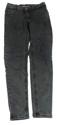 Šedé slim fit rifle 