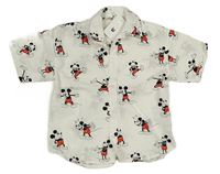 Bílá košile s Mickeym H&M