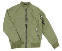 Khaki šusťákový podzimní bomber H&M