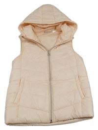 Marhuľová šušťáková zateplená vesta s kapucňou Pepperts