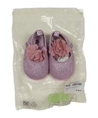 Nové - světlerůžové třpytivé capáčky s 3D květy 