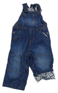 Tmavomodré na traké rifle s vreckami Lupilu