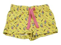 Žlté kraťasy s nanuky Lupilu