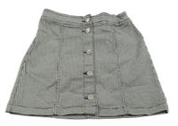 Čierno-biela vzorovaná prepínaci rifľová sukňa H&M