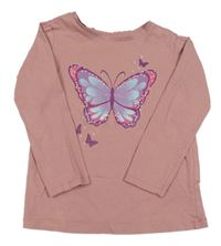 Staroružové tričko s motýlkom Dopodopo