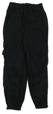 Čierne ľahké cuff nohavice F&F