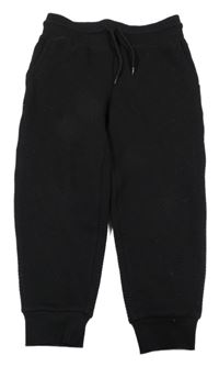 Černé žebrované tepláky Primark