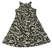 Sivo-béžové vzorované šaty H&M