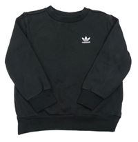 Černá mikina s logem Adidas